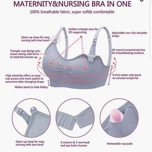 2 BNIB maternity nursing bras. Nude and pink
